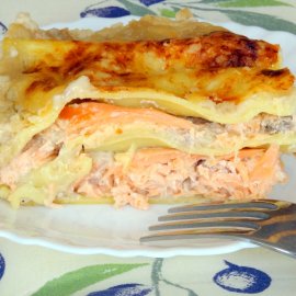 Lasagnes light aux deux Saumons