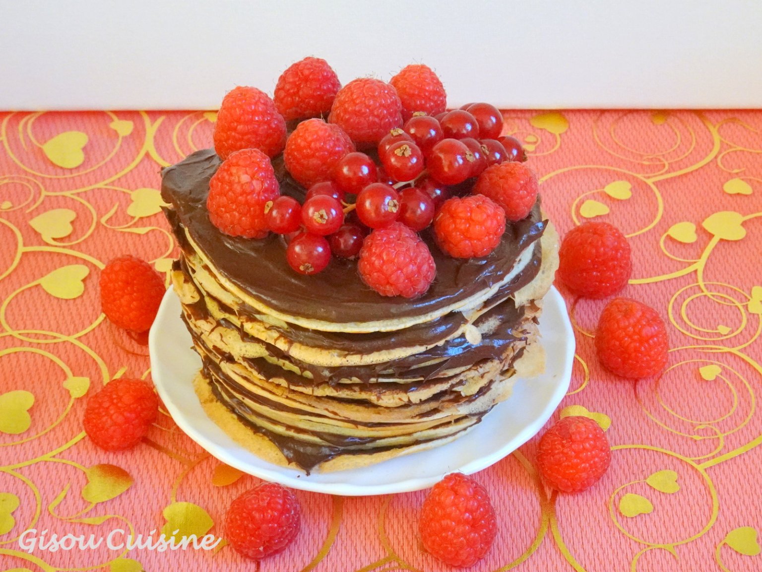 Millefeuilles de Crêpes au Chocolat Gisou Cuisine