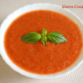 Gaspacho aux tomates fraîches