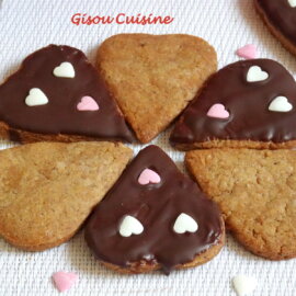 Chocolate-coated Hazelnut Cookies
