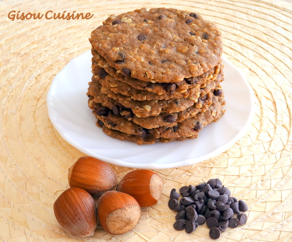 biscuits très fin aux pépites de chocolat