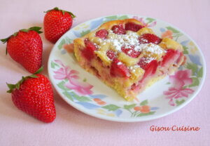 gâteau aux fraises et citrons