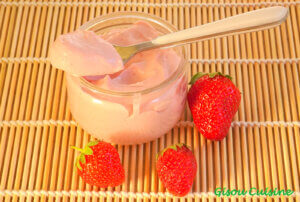 crème de fraises légère