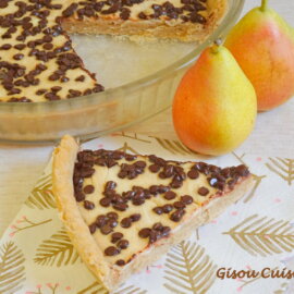 Pear and Dark Chocolate Tart