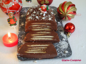 buche ganache chocolat