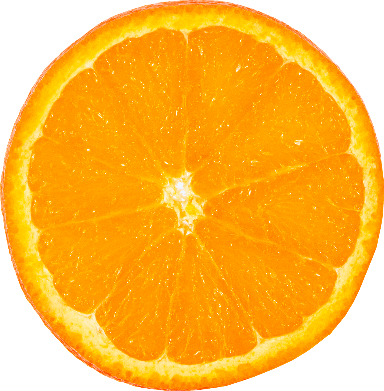 Une tranche d'orange