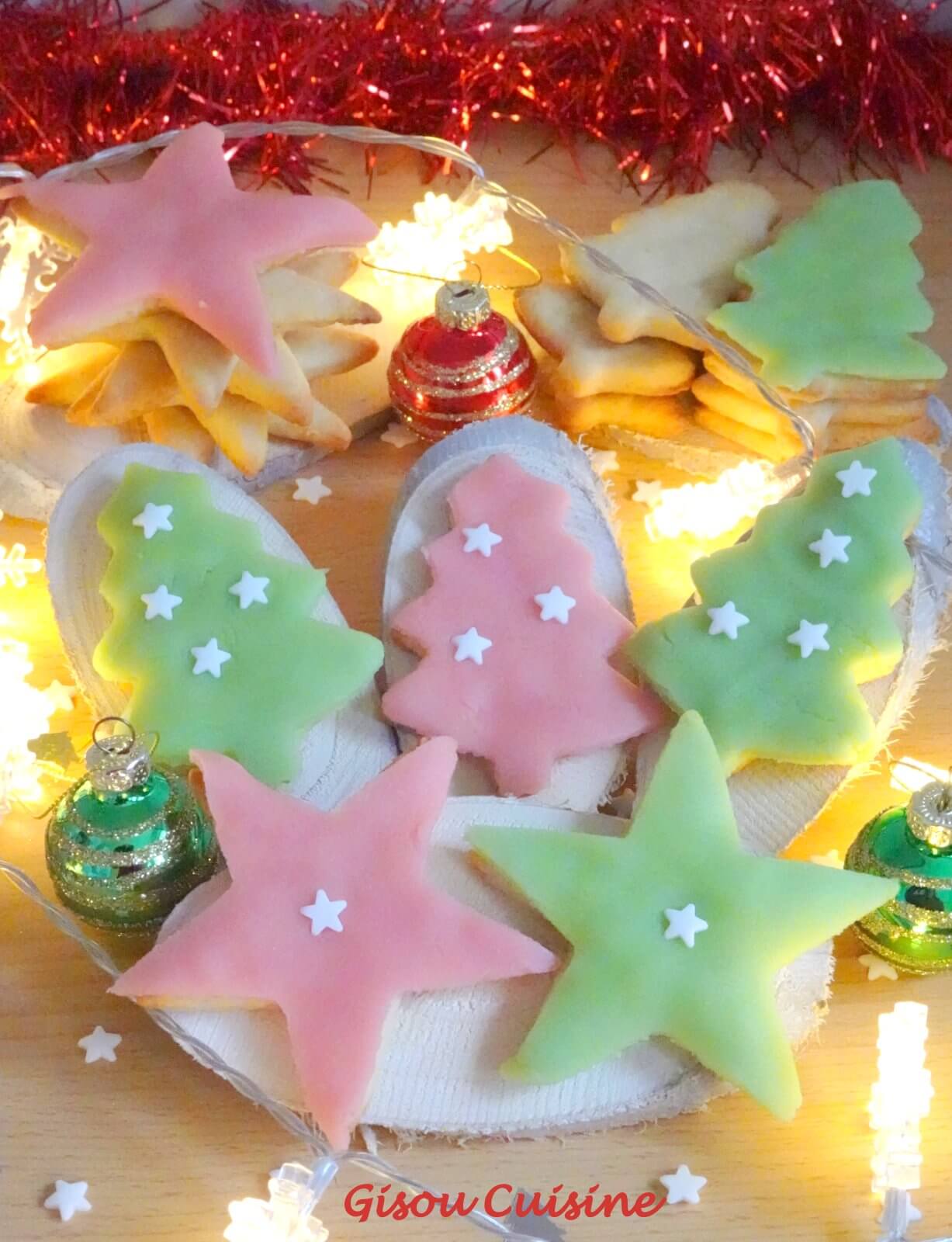 biscuits à la pâte d'amande noêl