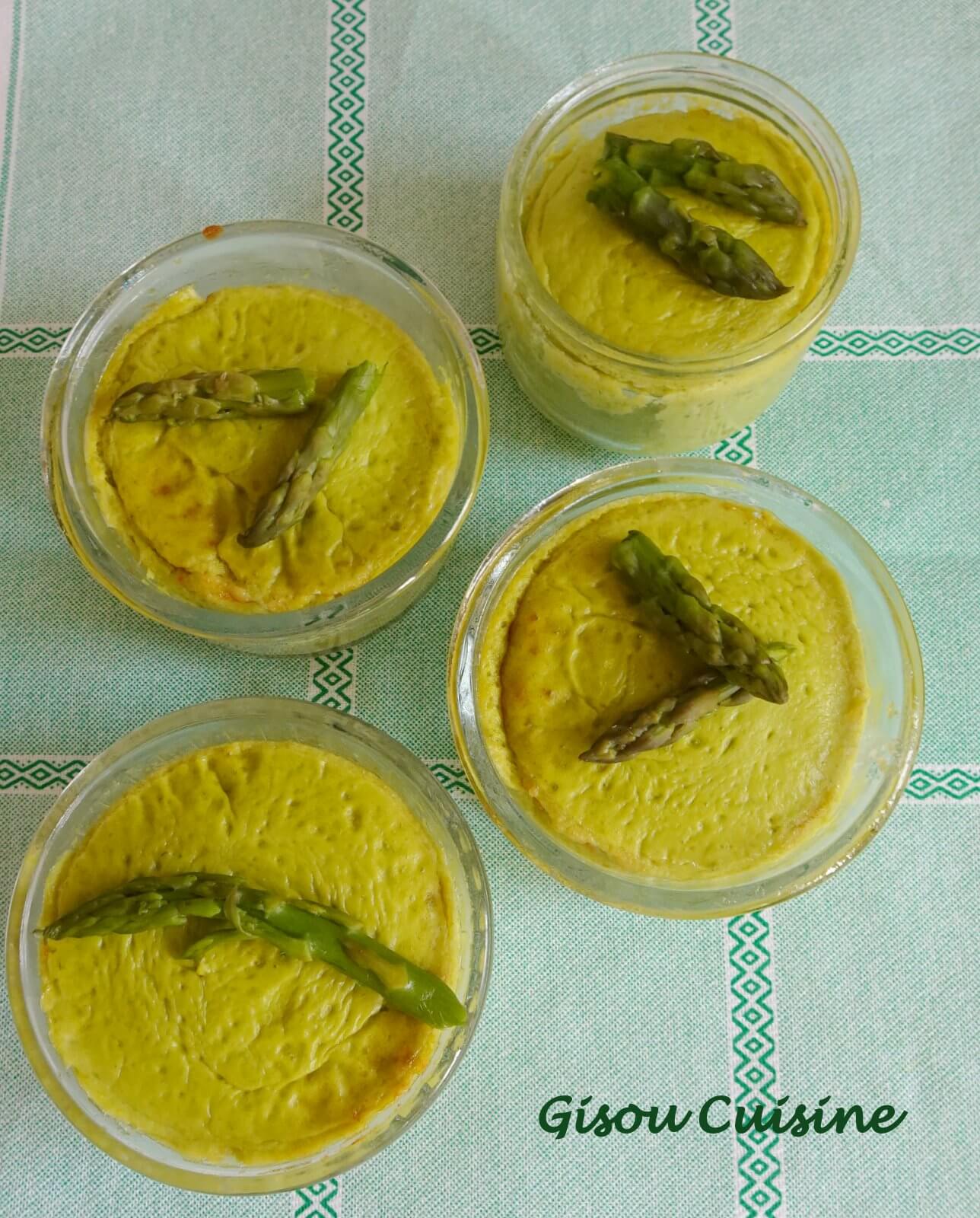Flan d'asperge au parmesan