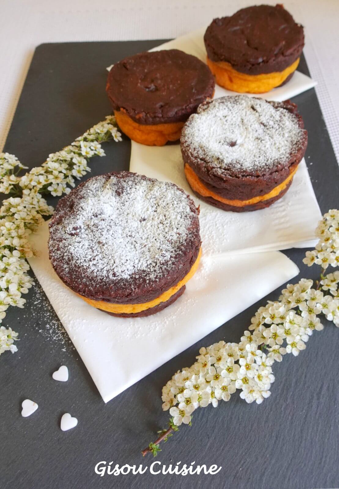 petits gâteaux patate douce et chocolat