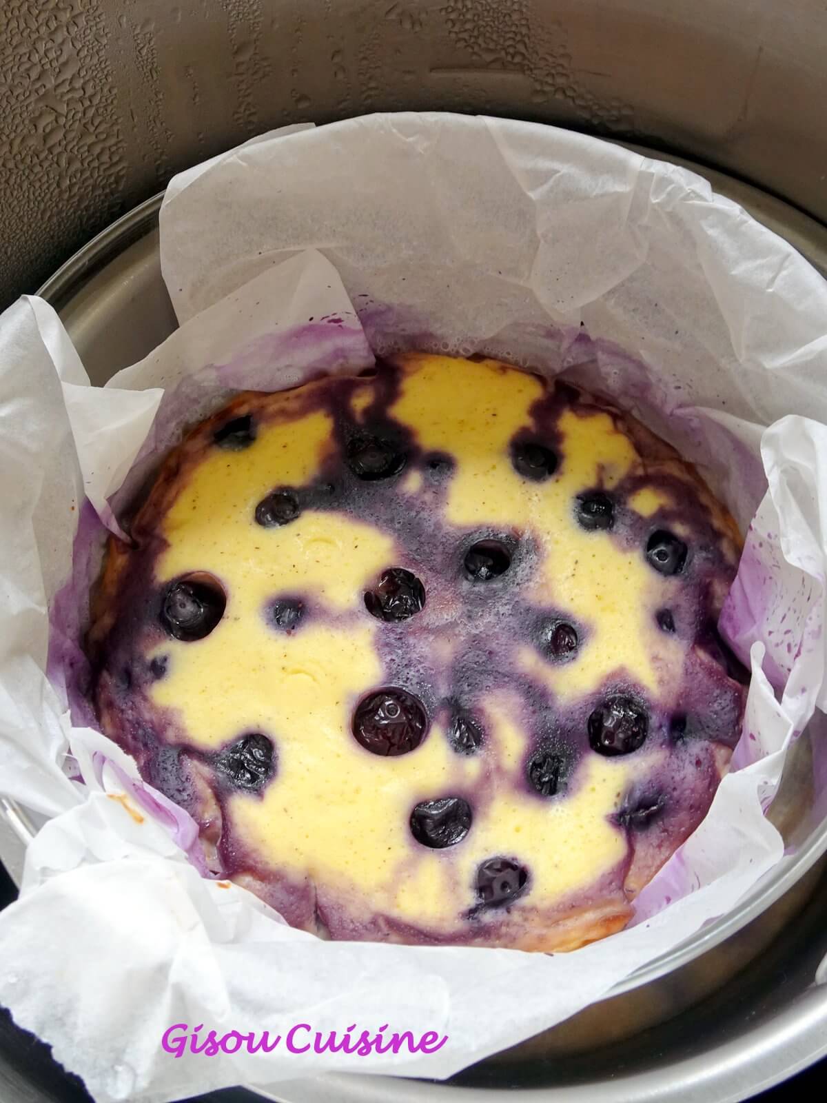 Gâteau aux myrtilles et au skyr