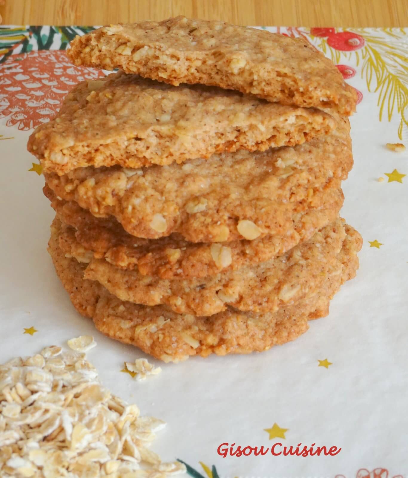 BIscuits avoine aux épices de spéculoos