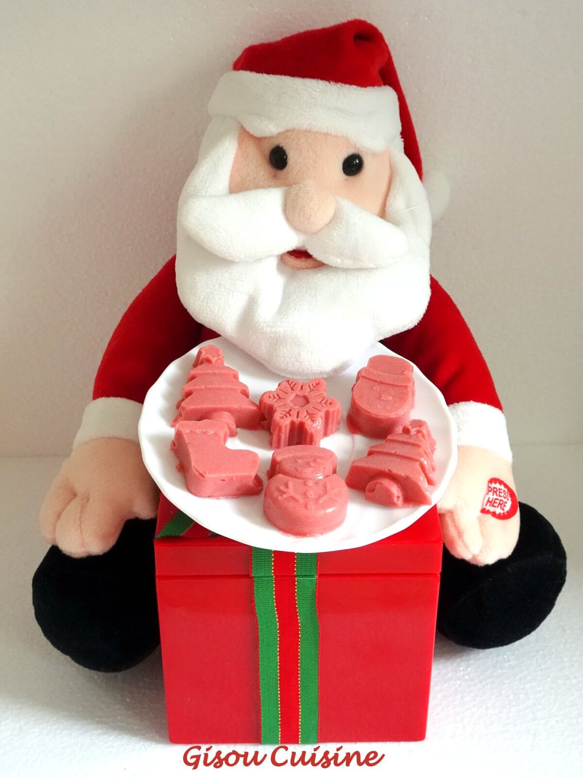 friandises sucrées de noël à la betterave rouge