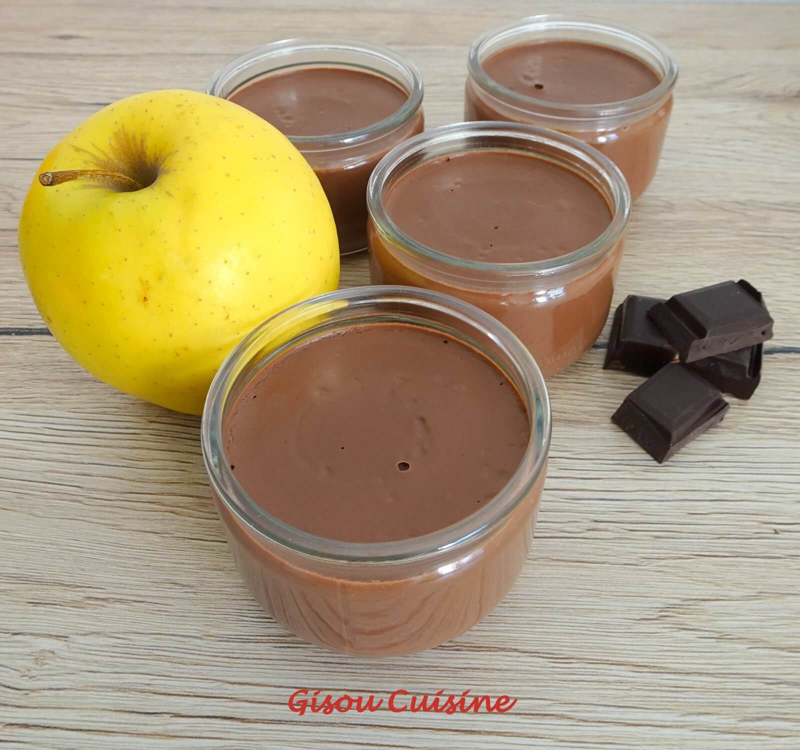 Crème pommes et chocolat