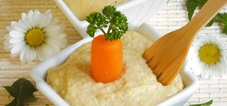 Mini verrines de Houmous Houmous pâques carotte