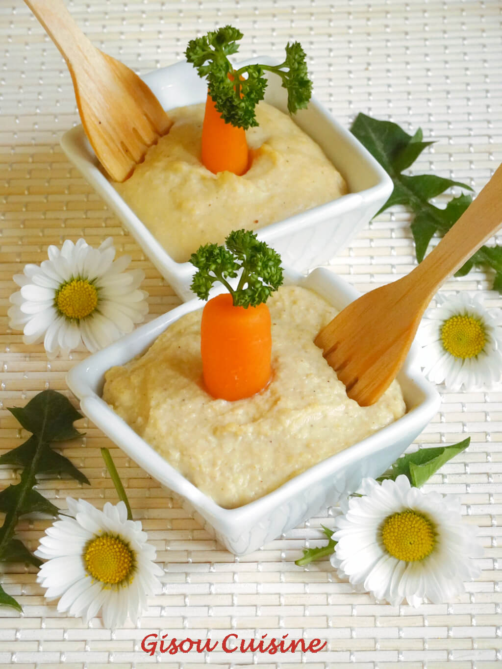 Houmous pâques carotte