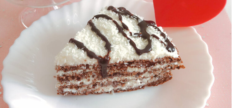 Gâteau Cacao et crème de Coco