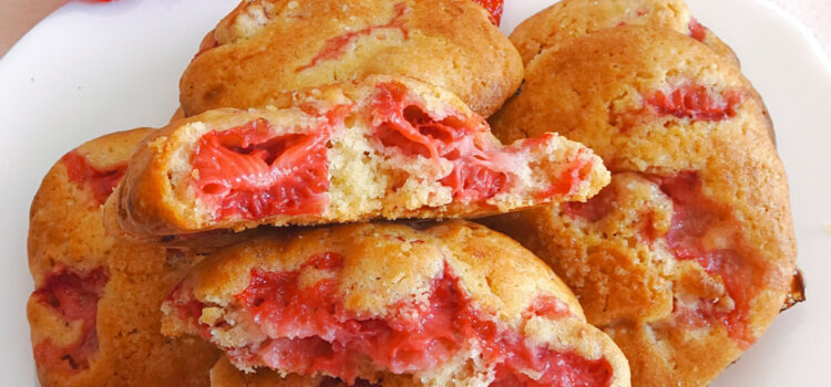 Biscuits moelleux aux fraises