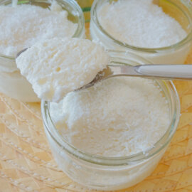 Mousse coco vanille à l’agar-agar