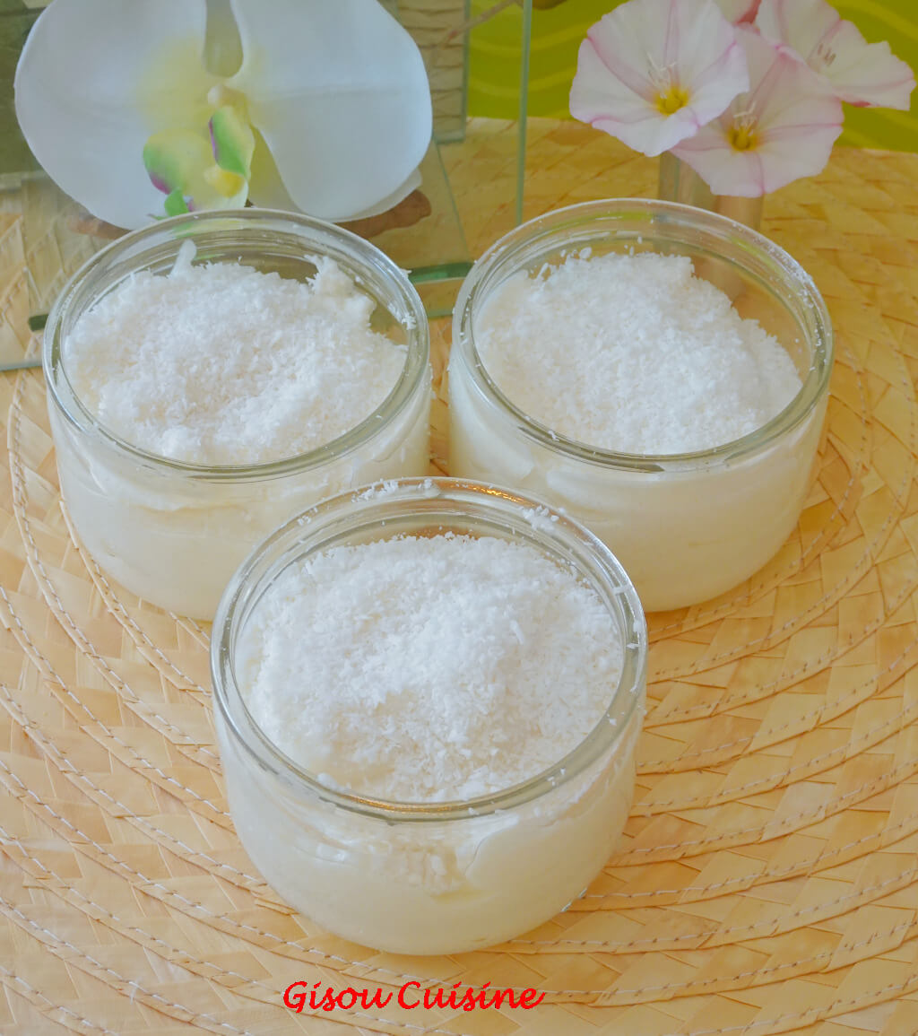 Mousse vanille et coco